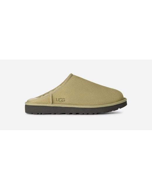Ugg Black Classic Slip-On Sheepskin Slippers for men