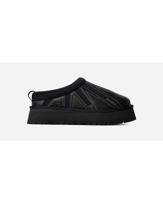Ugg Black Tazz Sunwave Leather/Textile Slippers