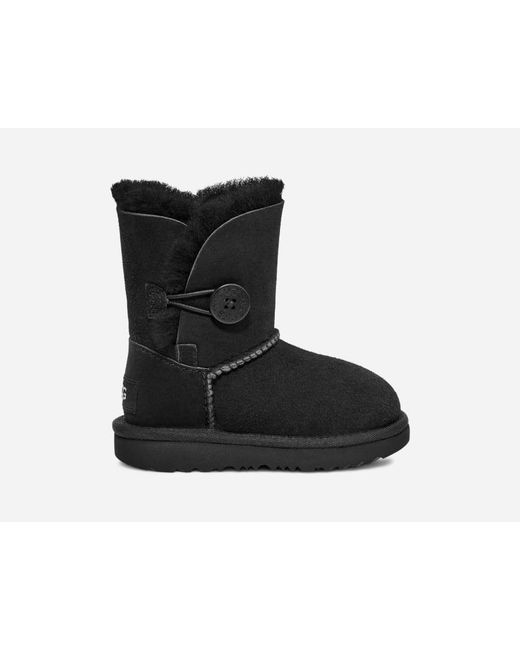UGG Toddlers' Bailey Button Ii Boot Sheepskin Classic Boots in Black Lyst