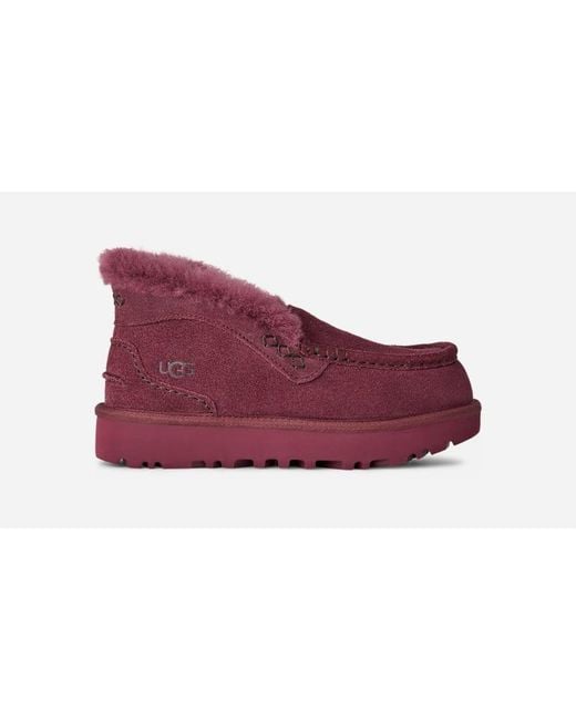 Ugg Red Ansley Parc Sheepskin Shoes