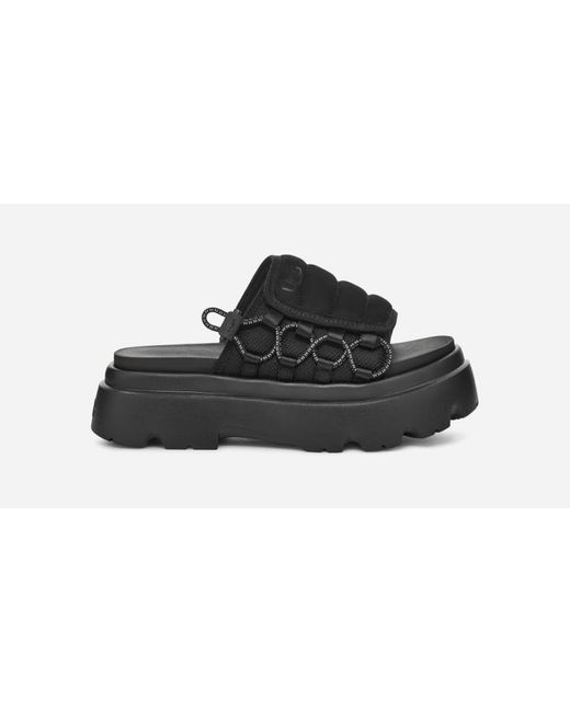 Ugg Black ® Callie Nubuck/textile Sandals