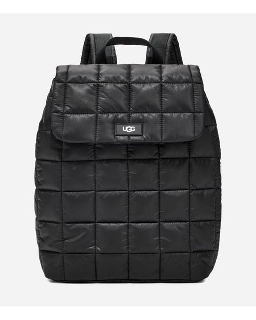 Ugg Black Adaya Backpack Puff Nylon Backpacks