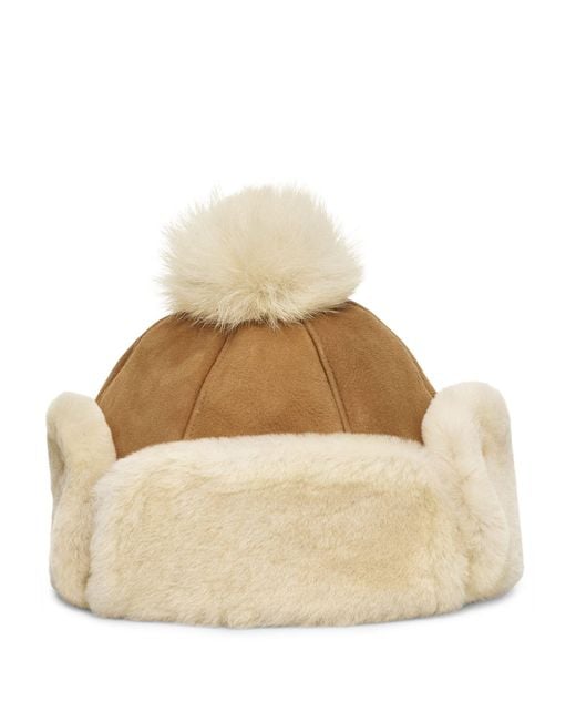 Ugg Brown Up Flap Hat Boots