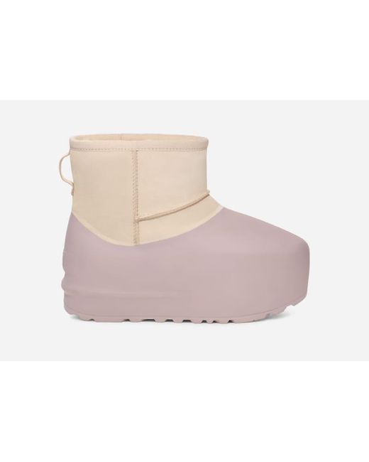 Ugg Black Classic Mini Pumped Molded Suede Classic Boots
