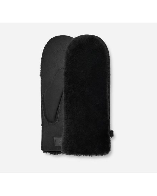 Moufle en peau de mouton apparente in Black, Taille L/XL, Shearling Ugg