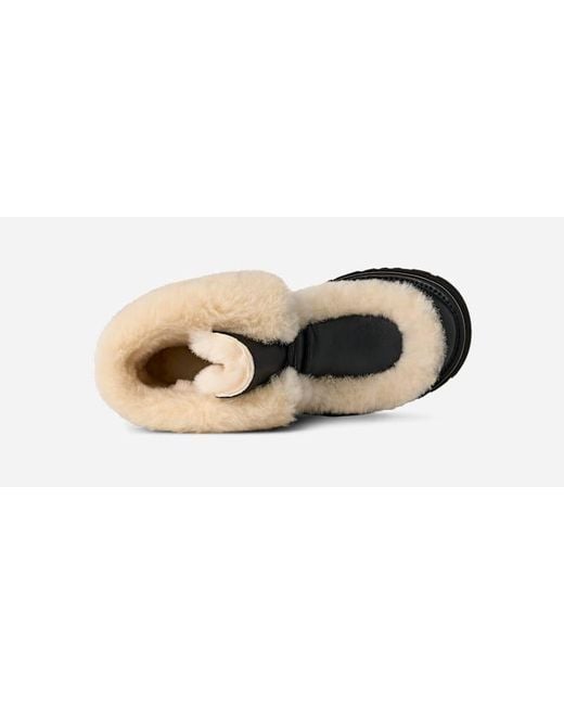 Botte En Cuir À Lacets Classic Esmee Ugg en coloris Black