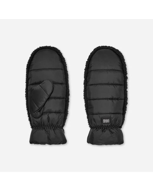 Ugg Black Fäustlinge Aus Fluff Für Damen