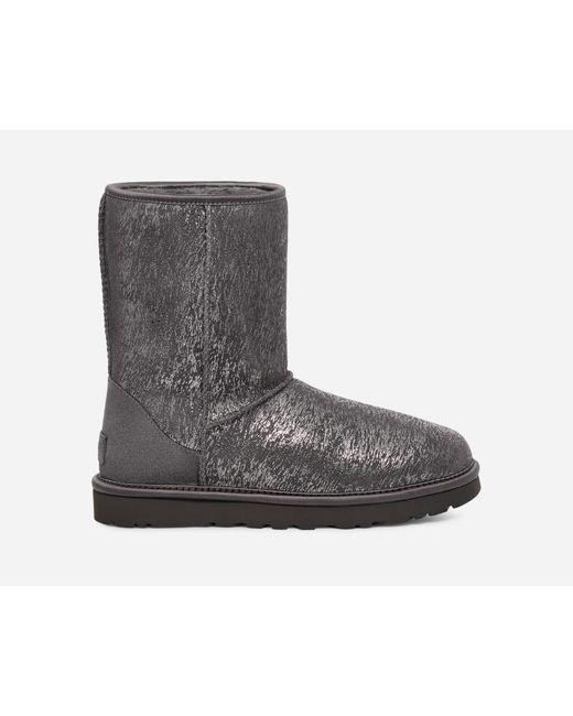 UGG ® Classic Short Matte Marble Classic Boots in Black | Lyst