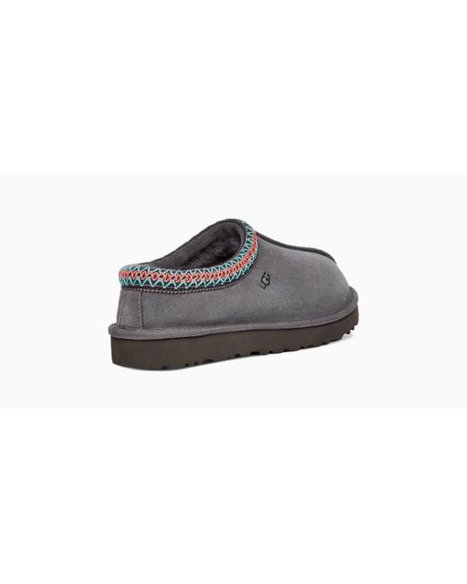 UGG Wool Tasman Slipper in Dark Grey (Gray) Lyst