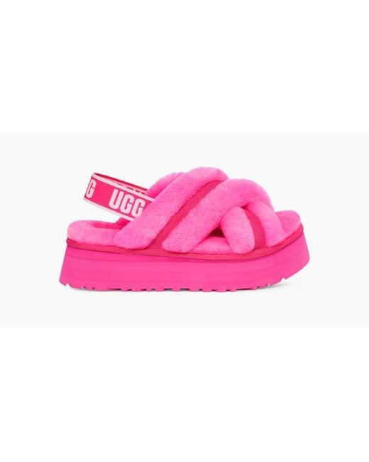ugg disco cross slide pink