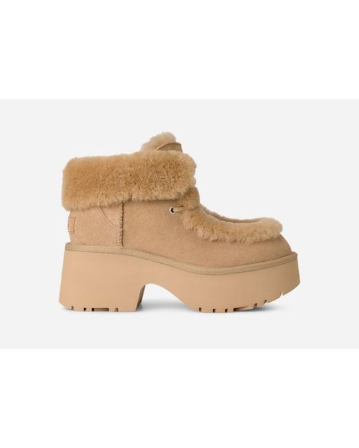 Ugg Black Esmee Lace Up Sheepskin Classic Boots