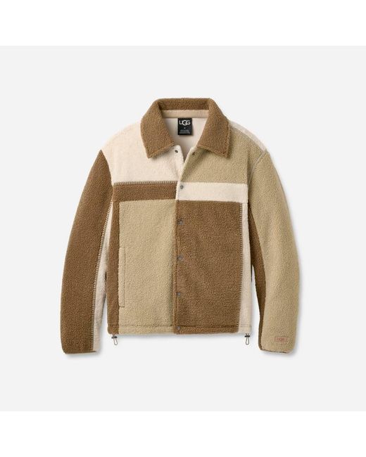 Ugg Natural Lachlan Fluff Jacket Polyester Tops for men