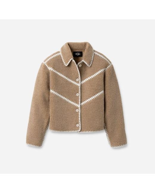 Ugg Natural Ellison Fluff Shell Jacket Fleece/Recycled Materials Tops