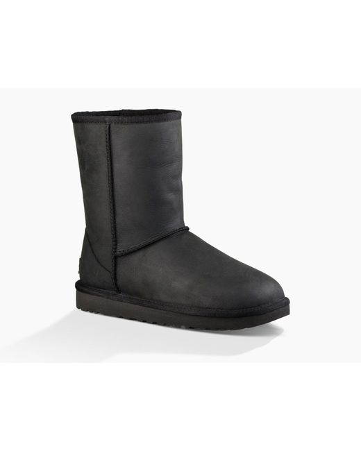 UGG Classic Short Leather Classic Short Leather in Black | Lyst UK