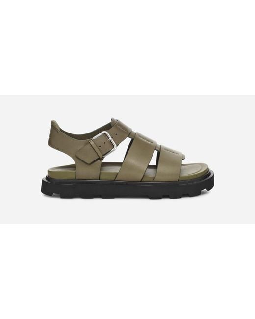 Ugg Black ® Capitelle Strap Leather Sandals