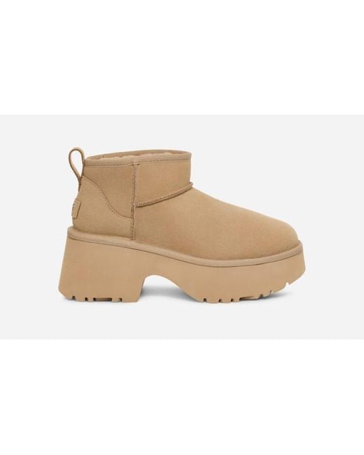 Ugg Black Classic Ultra Mini New Heights Boot Für Damen