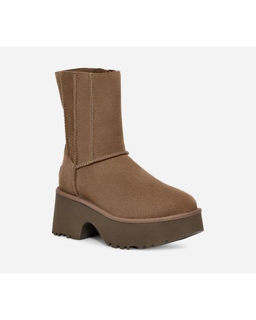 Ugg Brown Classic Twin Seam New Heights Boot Für Damen