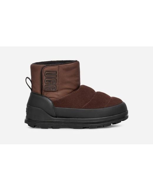 UGG Classic Klamath Mini Suede/waterproof Classic Boots in Black | Lyst
