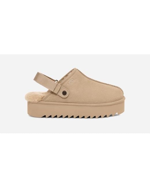 Ugg Natural Lanah Platform Clog For