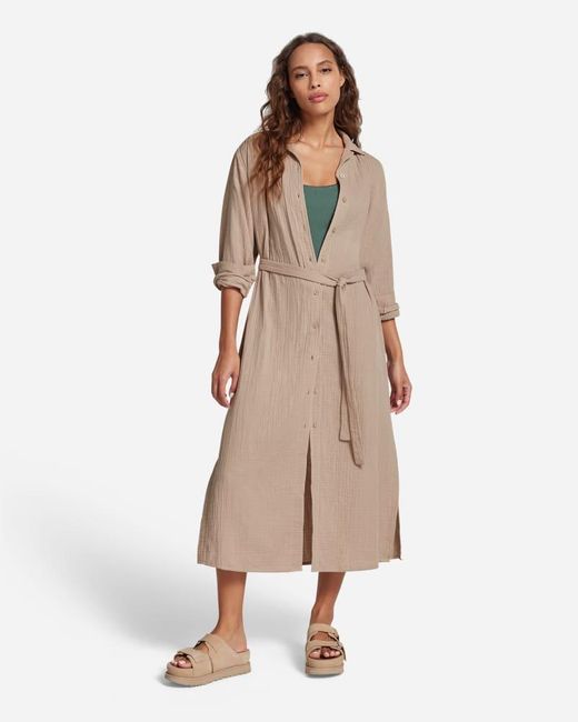 Robe Anthea pour femme | UE in Brown, Taille L, Coton Ugg en coloris Natural