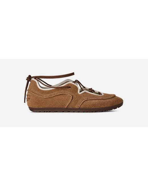 Ugg Brown Quill Ballet Trainer