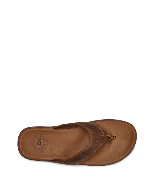 ugg seaside leather flip flop