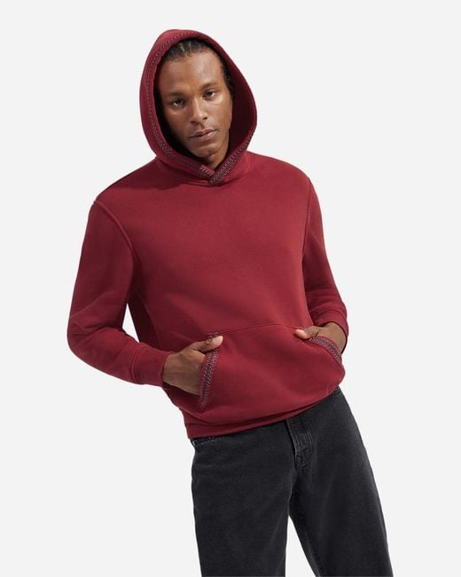Ugg Red ® Tasman Hoodie Cotton Blend/recycled Materials for men