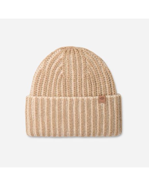 Ugg Natural Chunky Plaited Beanie Acrylic Blend
