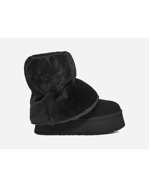 Ugg Black Classic Mini Dipper Puffer Boot Für Damen