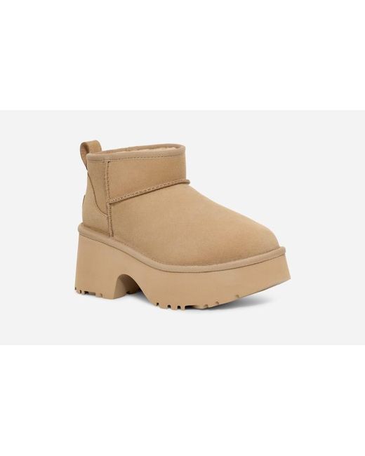 Ugg Black Classic Ultra Mini New Heights Boot Für Damen