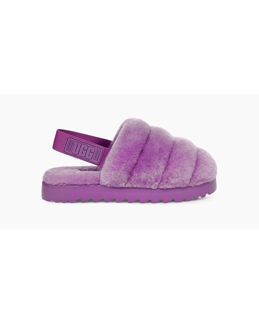 UGG Denim Super Fluff Slipper in Purple Sky (Purple) | Lyst