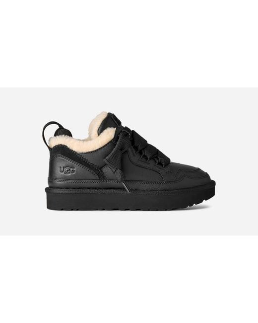 Ugg Black Lowmel Leather Shoes