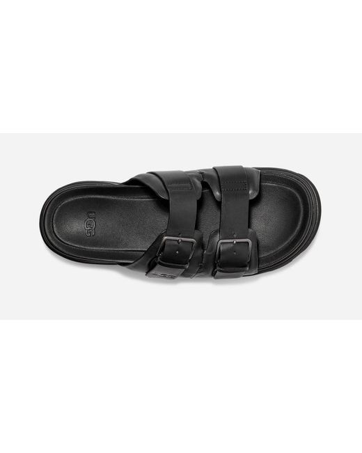 Mule Capitola Buckle pour homme | UE in Black, Taille 42, Cuir Ugg pour homme
