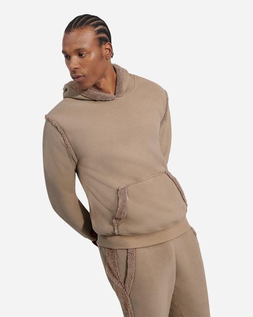 Ugg Brown ® Evren Bonded Fleece Hoodie Fleece/recycled Materials for men