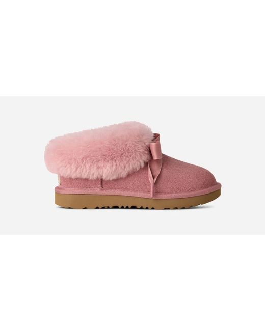 Ugg Pink Bailey Slipper Sheepskin Slippers