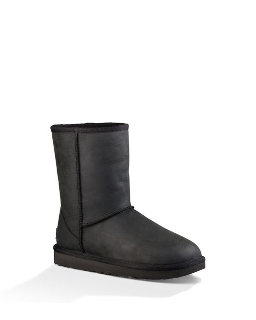 black leather uggs