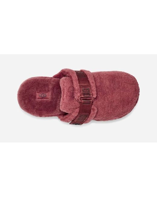 Fluff It Slide pour in Red Wine, Taille 40, Textile Ugg pour homme