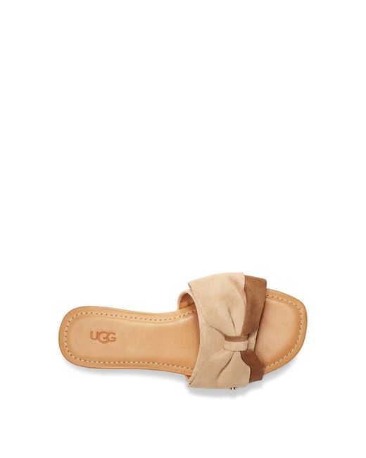 UGG Leather Joanie Sandal Bronzer in Beige (Natural) | Lyst