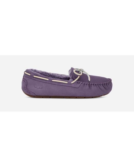 Ugg Purple ® Dakota Wool-lined Suede Slipper