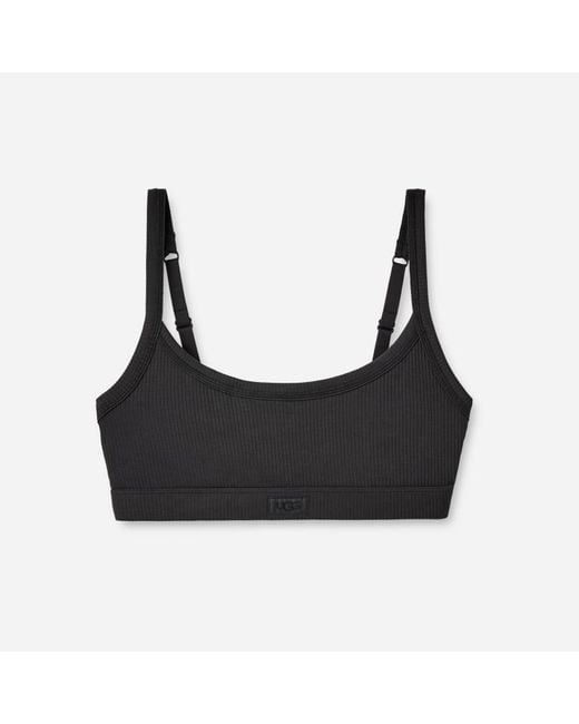 Ugg Black Tesia Bralette Rib Lenzing\U2122 Ecovero\U2122 Viscose Blend Tops