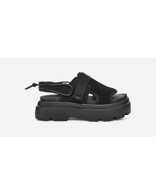 Ugg Black ® Cady Nubuck/suede/textile/recycled Materials Sandals