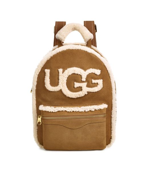 Ugg Brown Dannie Sheepskin Backpack