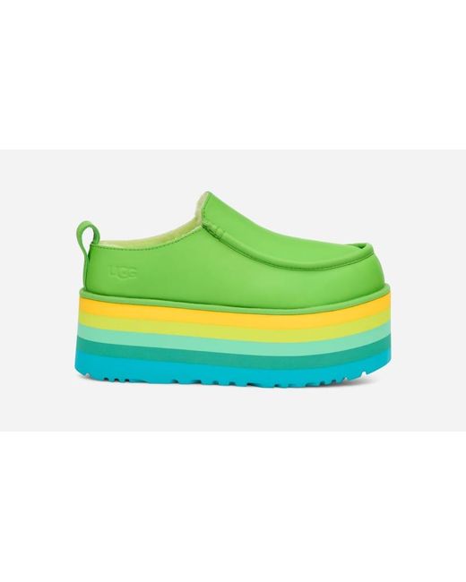 Ugg Green ® Urseen Platform Sheepskin Clogs|slippers, Size M 5/w 6