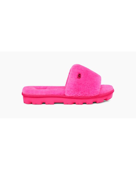 UGG Wool Cozette Slide in Pink | Lyst