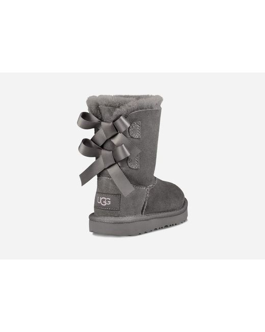 Ugg Black Toddlers' Bailey Bow Ii Boot Sheepskin Classic Boots