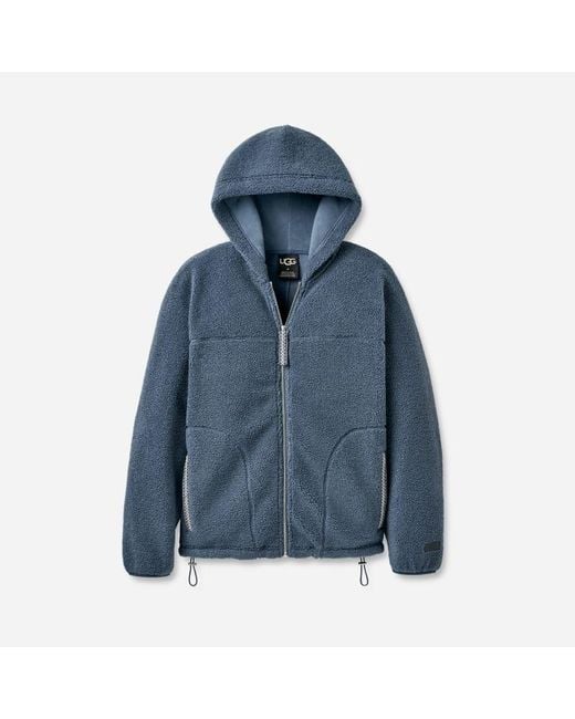 Ugg Blue Braid Full Zip Hoodie Polyester Tops for men
