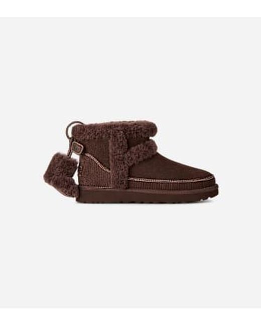 Botte Classic Mini Heritage Ugg en coloris Brown