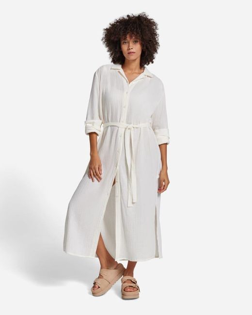 Robe Anthea pour femme | UE in Nimbus, Taille S, Coton Ugg en coloris White
