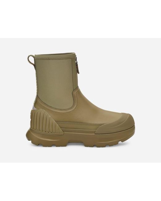 Ugg Green Neumel X Zip Leather/Recycled Materials/Neoprene Cold Weather Boots