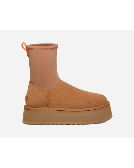 Ugg Brown Classic Dipper Neoprene/Suede Classic Boots